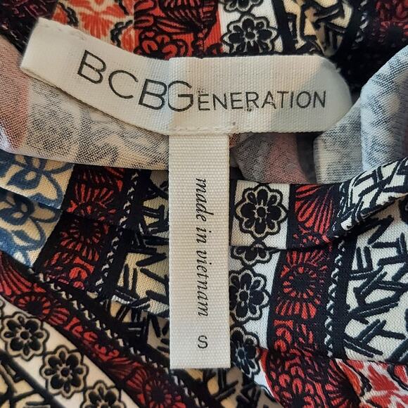 BCBGeneration Dress Size Small Vertical Stripe Mini Shift 90s Y2k - Picture 5 of 7